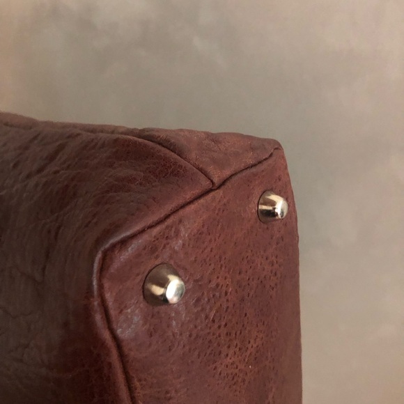 CHLOE burgundy brown leather bag - Picture 5 of 6